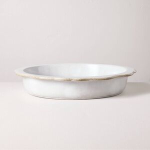 Carved Edge Cream Pie Plate Hearth & Hand with Magnolia